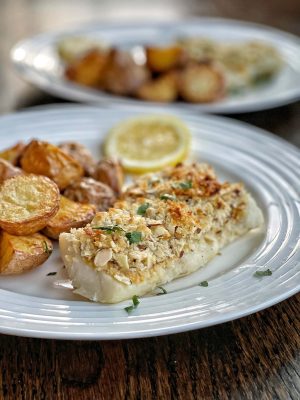 Almond Crusted Cod sweetsavoryandsteph From Sea to Plate: Quick and Tasty Recipes for Fish Fillets 3 recipes for fish fillets