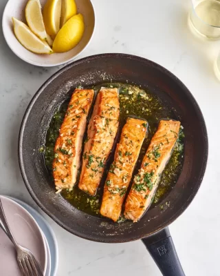 Garlic Butter Pan Seared Salmon thekitchn From Sea to Plate: Quick and Tasty Recipes for Fish Fillets 2 recipes for fish fillets